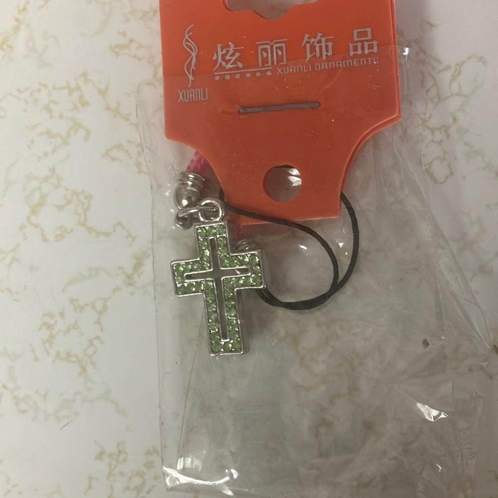 Cross purse charm